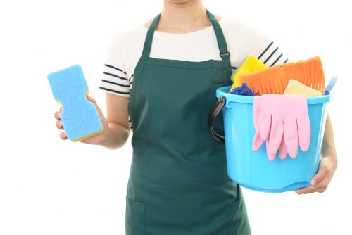 Cleaner Barnes team delivering professional cleaning in a bright interior