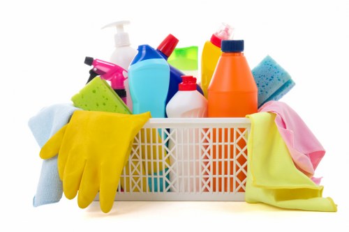 Local Barnes cleaner preparing a living room for a deep clean