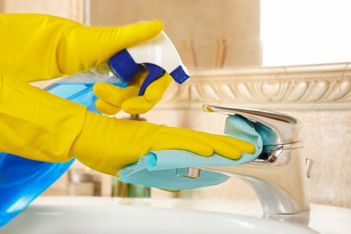 Professional carpet cleaning in a Barnes home with hallway and staircase flooring