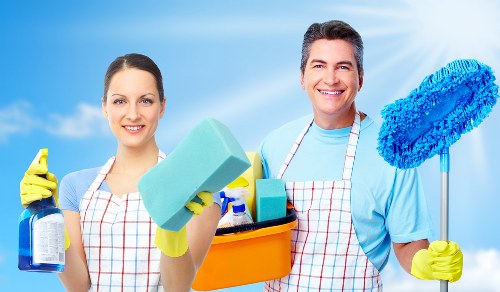 Cleaner Barnes delivering thorough final cleaning in a home